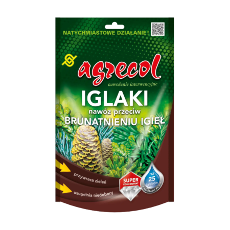 Agrecol IGLAKI nawóz przeciw brunatnieniu igieł 0,25 kg – opakowanie