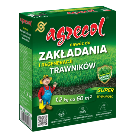 Agrecol nawóz do zakładania i regeneracji trawników 1,2 kg – opakowanie