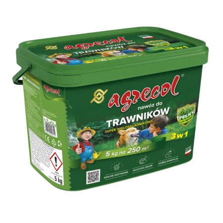 Agrecol nawóz do trawników super wieloskładnikowy 5 kg – opakowanie
