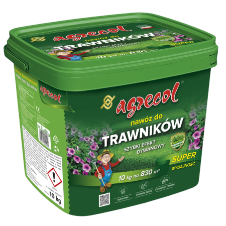 Agrecol nawóz do trawników szybki efekt dywanowy 10 kg – opakowanie
