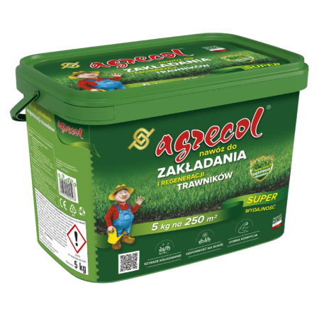 Agrecol nawóz do zakładania i regeneracji trawników 5 kg – opakowanie