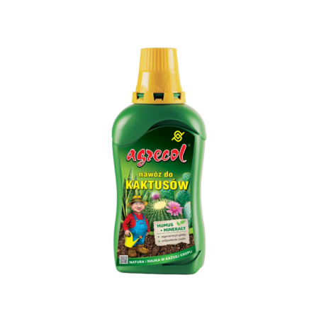 Agrecol – nawóz organiczno-mineralny do kaktusów i sukulentów 0,35 l – opakowanie