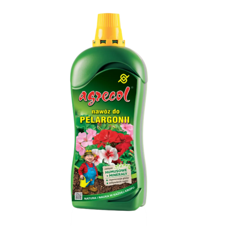 Agrecol – nawóz organiczno-mineralny do pelargonii 1,2 l – opakowanie