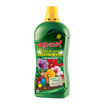 Agrecol – nawóz organiczno-mineralny do roślin balkonowych i tarasowych 1,2 l – opakowanie
